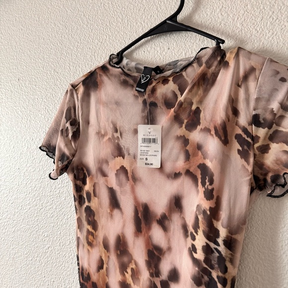 WINDSOR Cheetah print bodycon dress - Picture 4 of 4